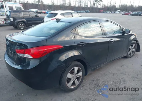 2013 Hyundai Elantra Gls from USA, damaged, VIN 5NPDH4AE1DH410049